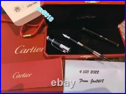 Cartier Diabolo Fountain Pen Logotype Gold Nib, Special Edition Rare Pasha New