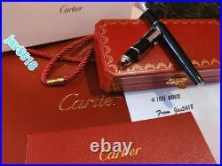 Cartier Diabolo Fountain Pen Logotype Gold Nib, Special Edition Rare Pasha New