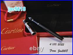 Cartier Diabolo Fountain Pen Logotype Gold Nib, Special Edition Rare Pasha New