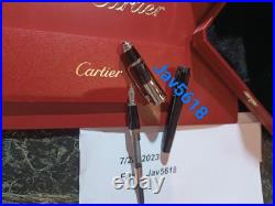 Cartier Diabolo Fountain Pen Logotype Gold Nib, Special Edition Rare Pasha New