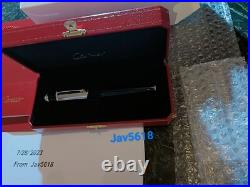 Cartier Diabolo Fountain Pen Logotype Gold Nib, Special Edition Rare Pasha New