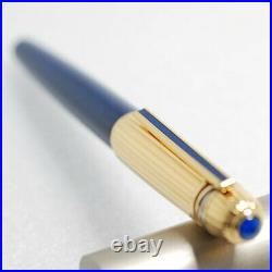 Cartier Fountain Pen RARE Pasha Lapis Blue Lacquer Nib M no Box PM0531