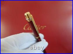 Cartier Must Fountain Pen With 18K Gold Nib Very Rare Complete Set