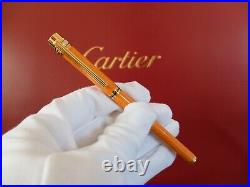 Cartier Must Fountain Pen With 18K Gold Nib Very Rare WithBox and Certificate