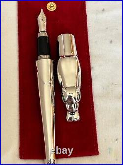 Cartier Panther Exceptional Limited Edition Sterling Silver FP 18K M Nib-Rare