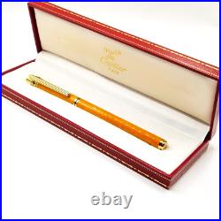 Cartier Trinity Orange Laquer Fountain Pen Mint/ New With Box Very Rare Cartier Trinity Orange Laquer Fountain Pen Mint/ New With Box Very Rare