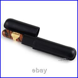 Created In France Custom Ebonite Cigar Fountain Pen M 14k Gold Nib RARE