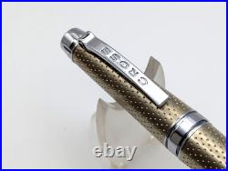 Cross C-Series Champagne Fountain Pen 18K Solid Gold Broad Nib Rare Executive