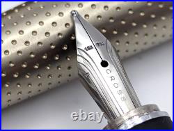 Cross C-Series Champagne Fountain Pen 18K Solid Gold Broad Nib Rare Executive