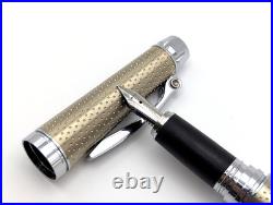 Cross C-Series Champagne Fountain Pen 18K Solid Gold Broad Nib Rare Executive