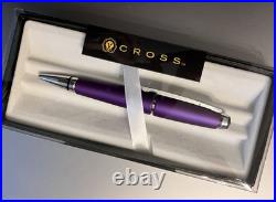 Cross Edge Gel Ink Pen Metallic Purple AT055DC-9 New Collectable Rare
