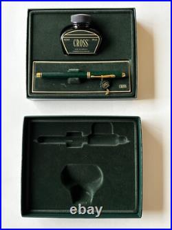 Cross Jade Fountain Pen 18K Gold Fine Pt. New in Box. Rare Cross Jade Fountain Pen 18K Gold Fine Pt. New in Box. Rare