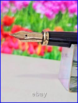 Cross Townsend Fountain Pen Carbonite 14K SOLID GOLD NIB XF RARE MADE IN IRELAND