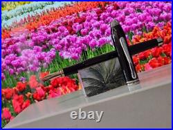 Cross Townsend Fountain Pen Carbonite 14K SOLID GOLD NIB XF RARE MADE IN IRELAND