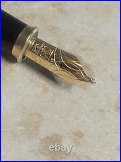 Cross townsend fountain pen silver & SOLID gold 18K RARE BB nib made in usa