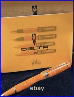 DELTA LIMITED EDITION DOLCEVITA ORO ORANGE Ballpoint VERMEIL RARE