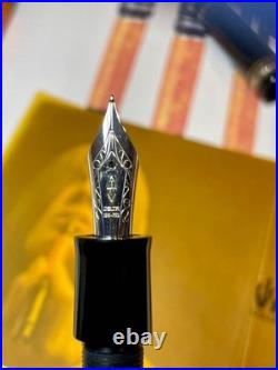 Delta Dolcevita Medium Fountain Pen Early Model 18K Gold Nib F Fine Italy Rare