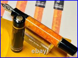 Delta Dolcevita Medium Fountain Pen Early Model 18K Gold Nib F Fine Italy Rare