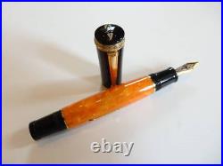 Delta Dolcevita Oversize It Demonstrator Fountain Pen Nib F Solid Gold Rare
