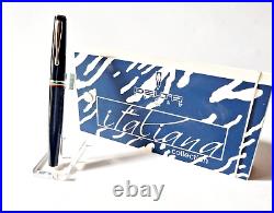 Delta Italiana Collection Rollerball Pen Blue Resin With Box Rare