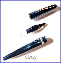 Delta Italiana Collection Rollerball Pen Blue Resin With Box Rare