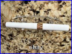Delta Tork Momo-design Rollerball. White Resin & Rose Gold Trim New In Box! RARE