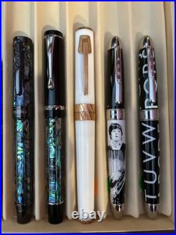 Delta Tork Momo-design Rollerball. White Resin & Rose Gold Trim New In Box! RARE