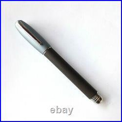 Delta Trend Collection Y2K Brown Fountain Pen Fine Nib Rare Free 6 Cartridge