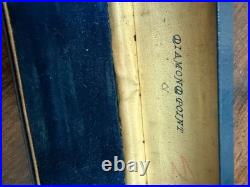 Diamond point 14k nib fountain pen and pencil set rare yellow color with box