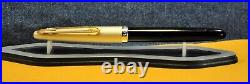 Diplomat 18/0 Rare German Black/Gold&GT 14K Gold nib Fountain pen c. 1961's