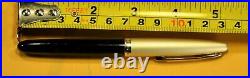 Diplomat 18/0 Rare German Black/Gold&GT 14K Gold nib Fountain pen c. 1961's