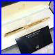 Dunhill_Ballpoint_Pen_Gemline_Gold_Finish_Rare_Texture_Black_Clip_with_Case_01_ycuj