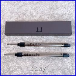 Dunhill Ballpoint Pen Sidecar Rare Blue Marble Lacquer Finish with Case & Card