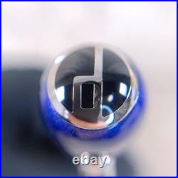 Dunhill Ballpoint Pen Sidecar Rare Blue Marble Lacquer Finish with Case & Card