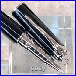 Dunhill Rollerball Pen Rare AD Fighter Black Resin Palladium Finish withBox&Papers