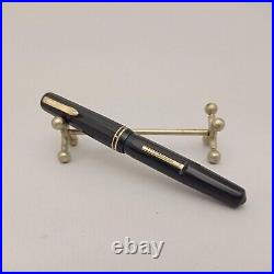 EVERSHARP Doric Jr Black Lever Fountain Pen Nib Vintage Rare 30's