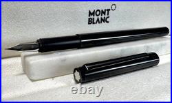EXC+++++ Montblanc No. 1124 Rare Black Rhodonite + 14K EF Nib + Slimline JAPAN