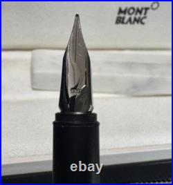 EXC+++++ Montblanc No. 1124 Rare Black Rhodonite + 14K EF Nib + Slimline JAPAN