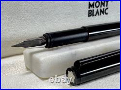 EXC+++++ Montblanc No. 1124 Rare Black Rhodonite + 14K EF Nib + Slimline JAPAN