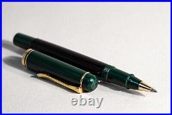 EXTRA RARE black & green old style PELIKAN Rollerball Pen with new refill