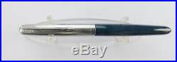 Early Blue Parker 51 SPECIAL Fountain Pen Medium Nib Rare Black Jewel 38S