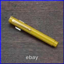 Eboya Tan-Pen 14K Ebonite Fountain Pen Yellow F Nib Japan NEW Rare Eboya Tan-Pen 14K Ebonite Fountain Pen Yellow F Nib Japan NEW Rare
