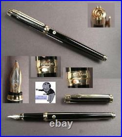 Elysee Laque Intarsia noire fountain pen mint condition rare #