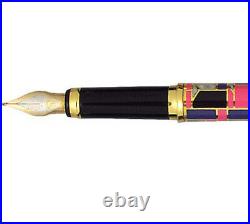 Elysee Limited Edition Fountain Pen Lacquer Intarsia 18K X Fine Pt New In Box