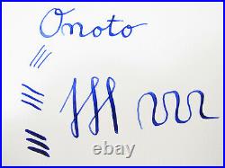Excellent Rare ONOTO De La Rue No 50 Blue Flaked Fountain Pen Flexy 14ct B Nib