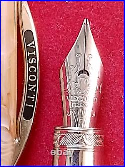 Exquisite VISCONTI FIRENZE RARE Fountain Pen VAN GOGH Vanilla White Nib F ITALY