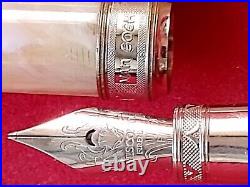 Exquisite VISCONTI FIRENZE RARE Fountain Pen VAN GOGH Vanilla White Nib F ITALY