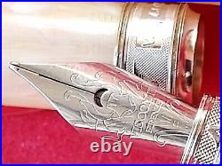 Exquisite VISCONTI FIRENZE RARE Fountain Pen VAN GOGH Vanilla White Nib F ITALY