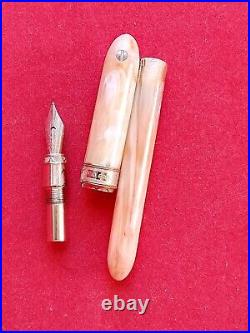 Exquisite VISCONTI FIRENZE RARE Fountain Pen VAN GOGH Vanilla White Nib F ITALY