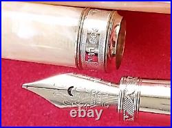 Exquisite VISCONTI FIRENZE RARE Fountain Pen VAN GOGH Vanilla White Nib F ITALY